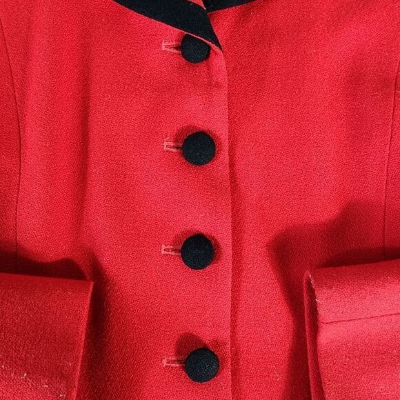 Pendleton Vintage Wool Red 1990s Blazer Jacket - Picture 11 of 13